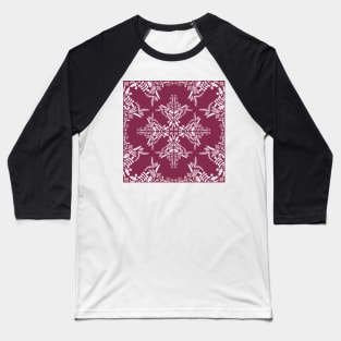 Snowflake Pattern Baseball T-Shirt